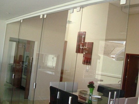 porta de vidro temperado incolor em sorocaba